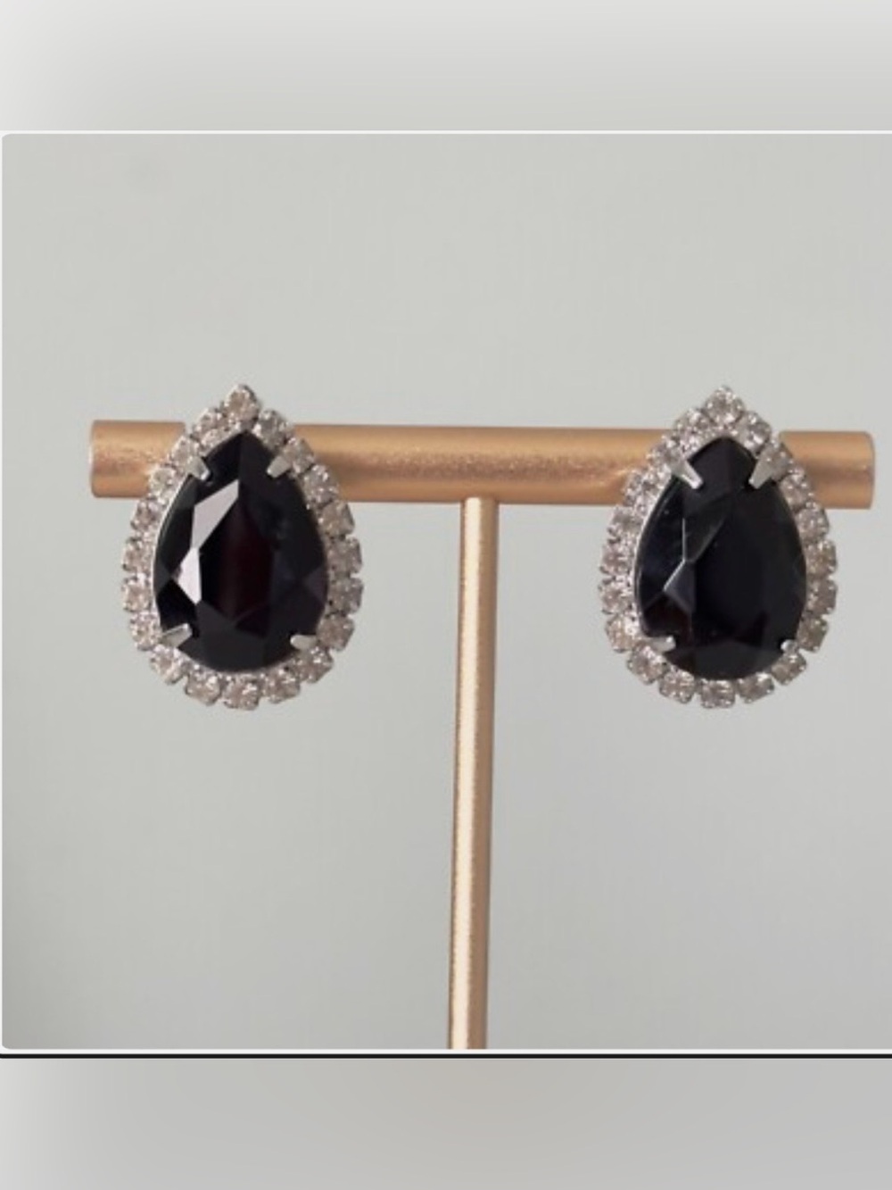 Vintage Black Teardrop Crystal
Earrings - Women Jewelry